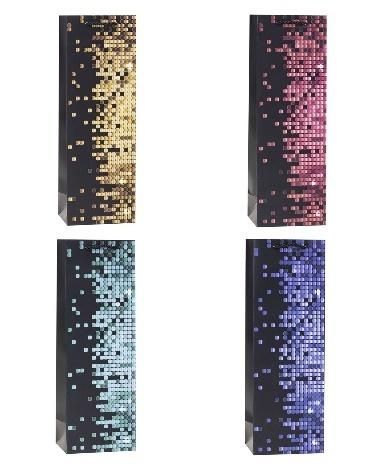 Torebka ozdobna na butelkę 12x36x9cm mix Rozette - artykuł papierniczy