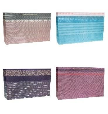 Torebka ozdobna 59x44x17cm szerokie dno mix - artykuł papierniczy