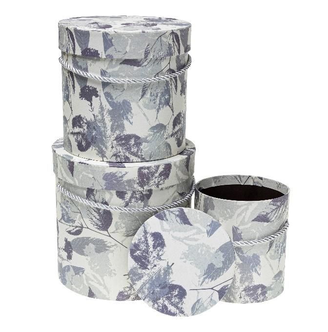 Pudełko Flower Box 3szt liście Rozette