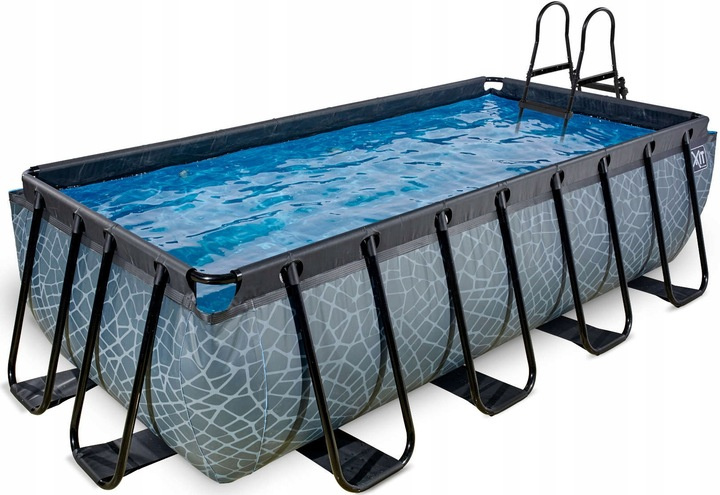 Exit Basen ogrodowy stelażowy 400x200x122 cm Stone 