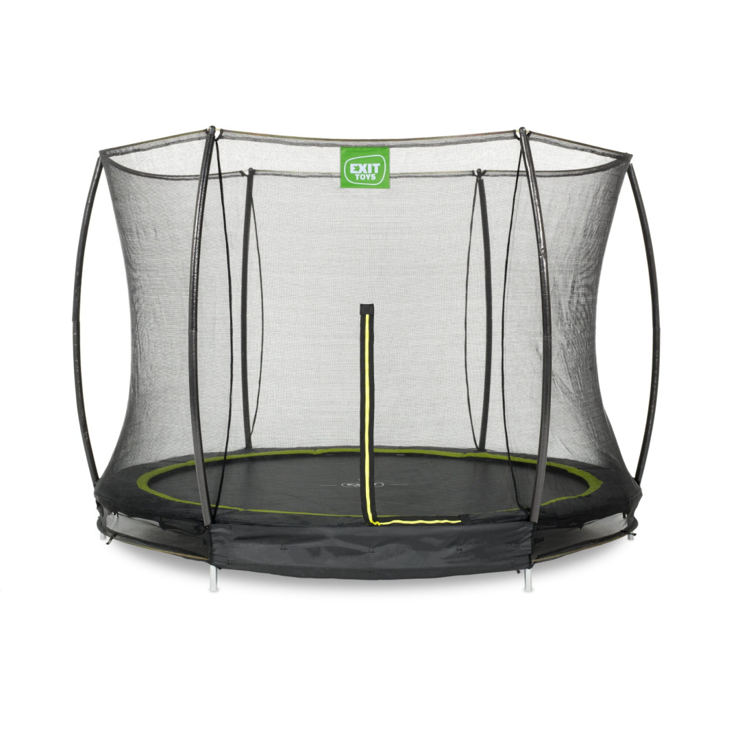 Exit Trampolina naziemna Silhouette ø305cm z siatką zabezpieczającą czarna