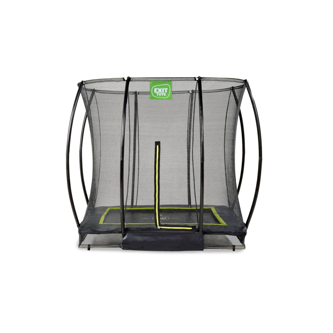 Exit Trampolina naziemna Silhouette 153x214cm z siatką zabezpieczającą czarna