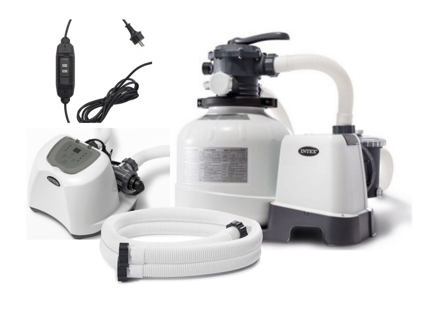 Intex Pompa filtrująca piaskowa 6m3/h z generatorem chloru
