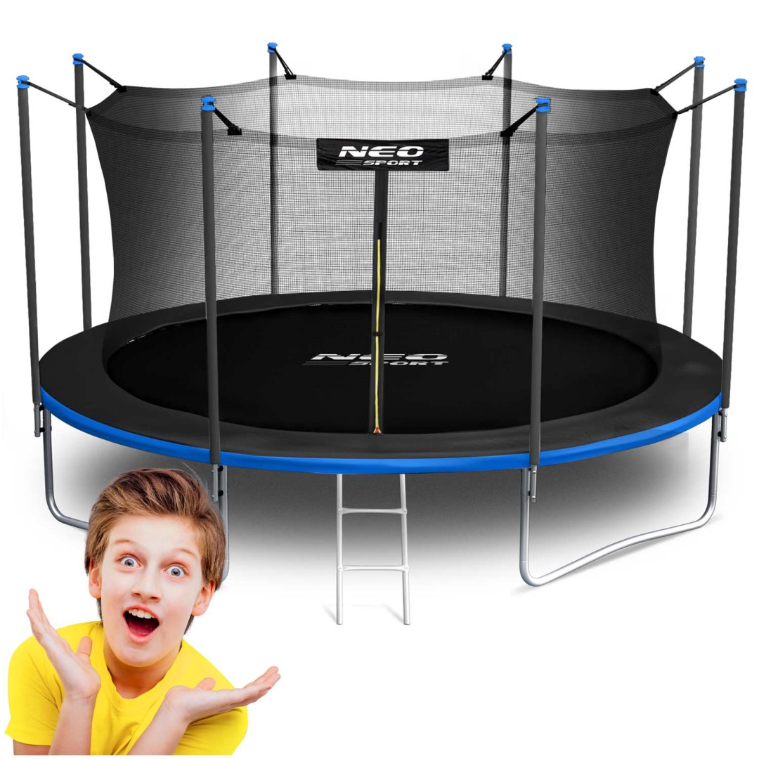 Neo-Sport Trampolina ogrodowa 15ft/465cm z siatką wewnętrzną i drabinką NS-15W241