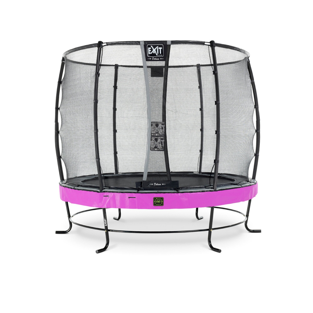 Exit Trampolina ogrodowa Premium ø253cm z siatką zabezpieczającą fioletowa
