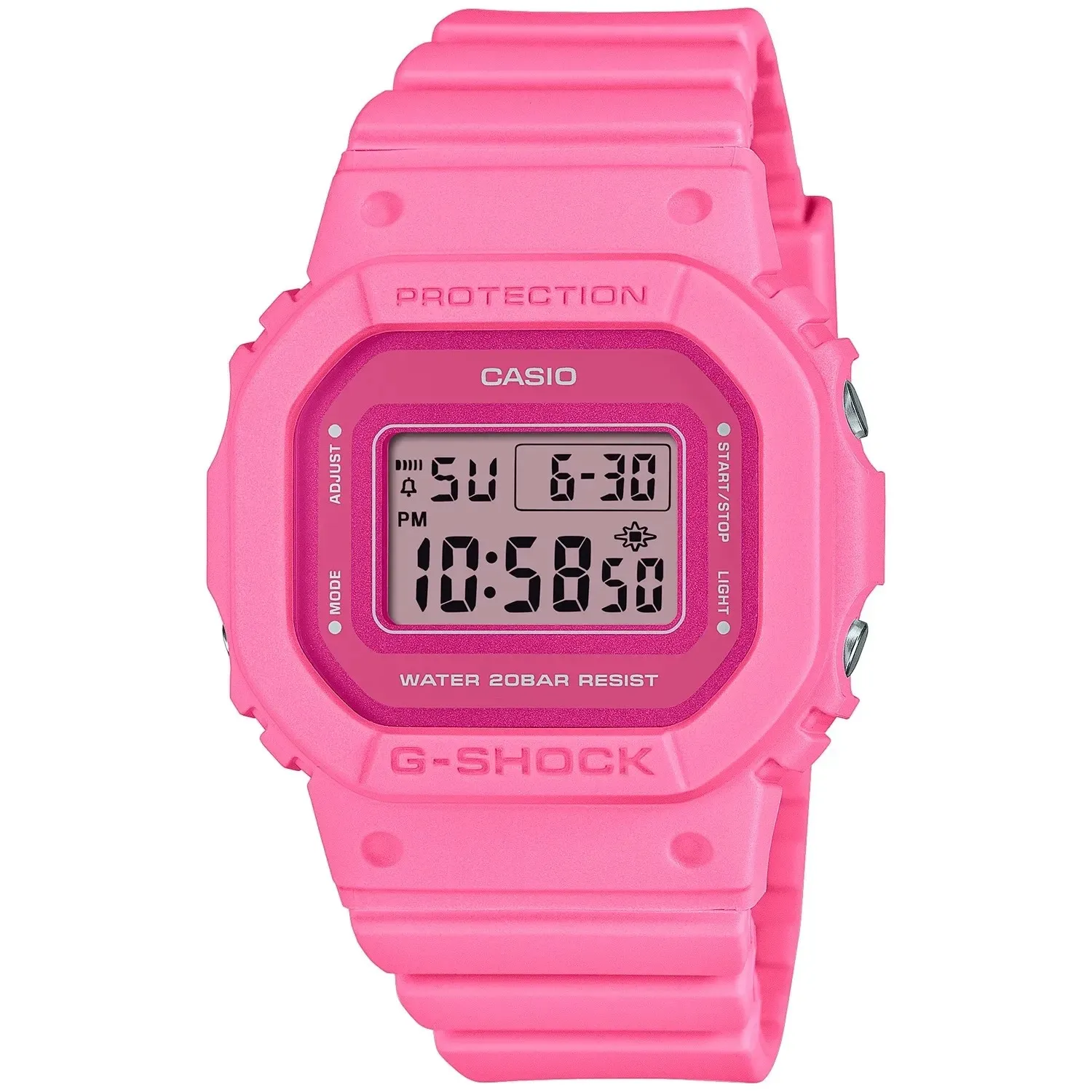 Zegarek Casio G-SHOCK damski na różowym pasku GMD-S5610PP-4ER