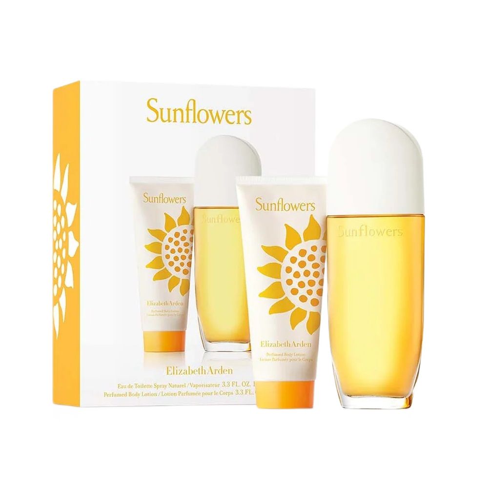 SET ELIZABETH ARDEN Sunflowers EDT spray 100ml + BODY LOTION 100ml