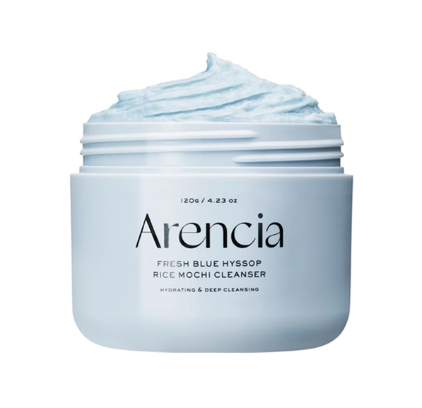 Arencia Fresh Blue Hyssop Rice Mochi Cleanser 120 g Nawilżająca pasta oczyszczająca do twarzy