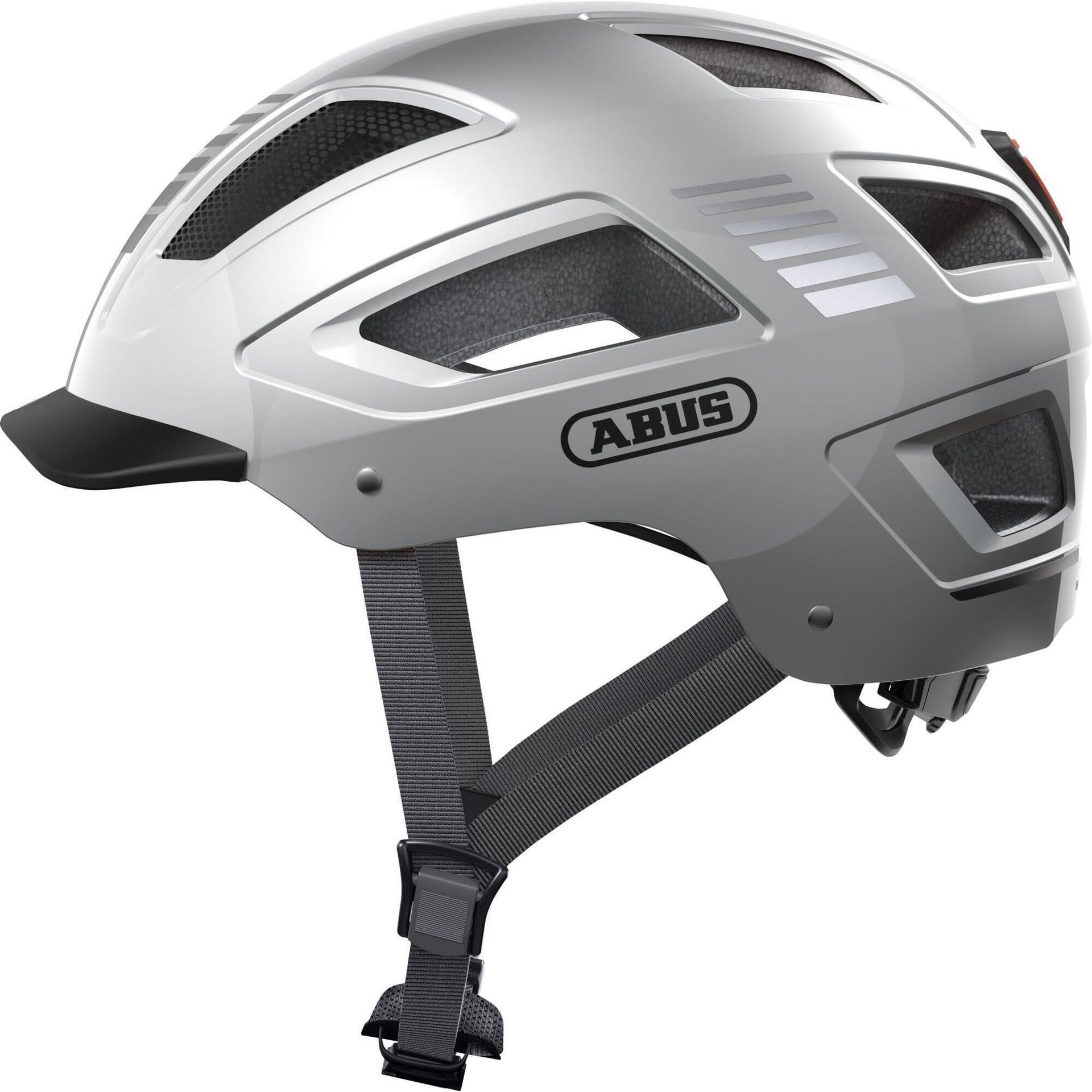 Abus Hyban 2.0 Signal Kask, signal silver L | 56-61cm 2021 Kaski miejskie i trekkingowe 86915