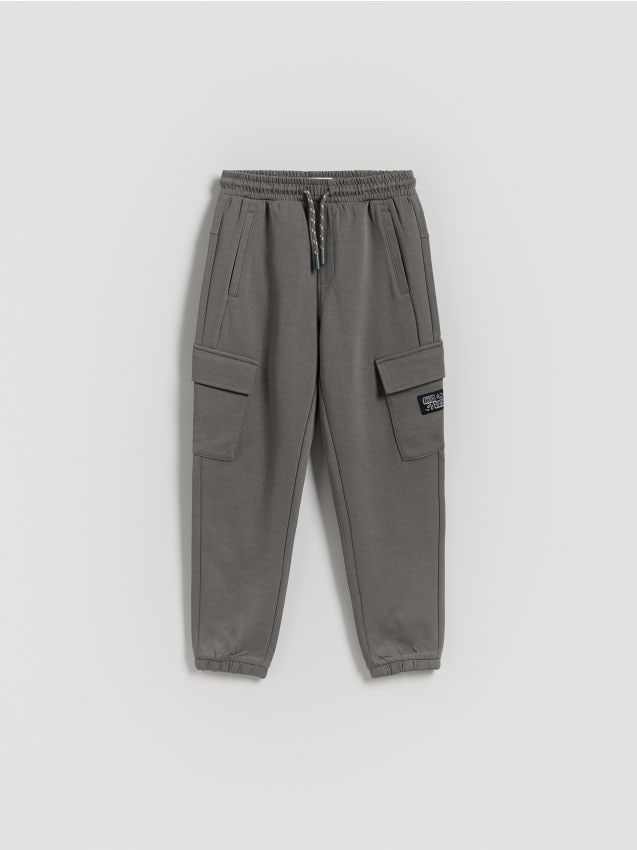 Reserved - Spodnie jogger cargo - ciemnoszary