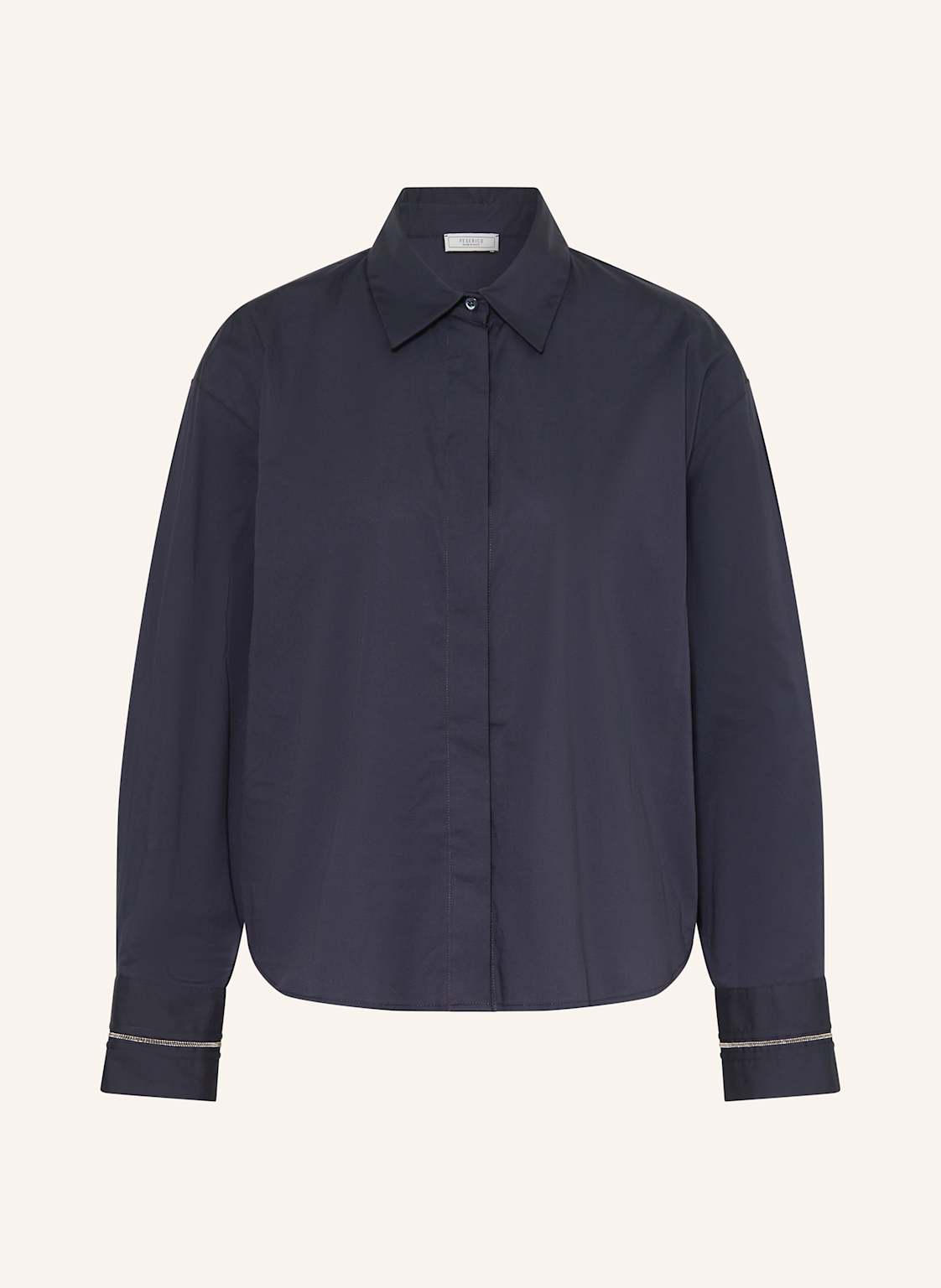 Peserico Bluzka Z Ozdobnymi Kamykami blau