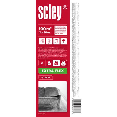 Scley Folia malarska HDPE Extra Flex 2 x 50 m