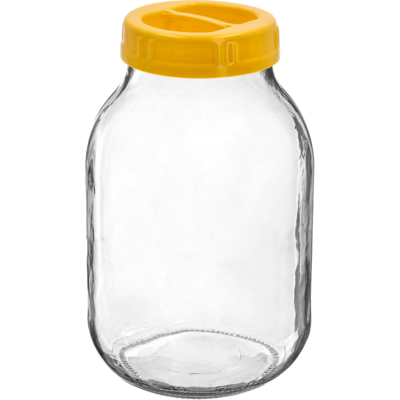 Słoik TO 3 l z zakrętką z tworzywa fi100 z uchwytem