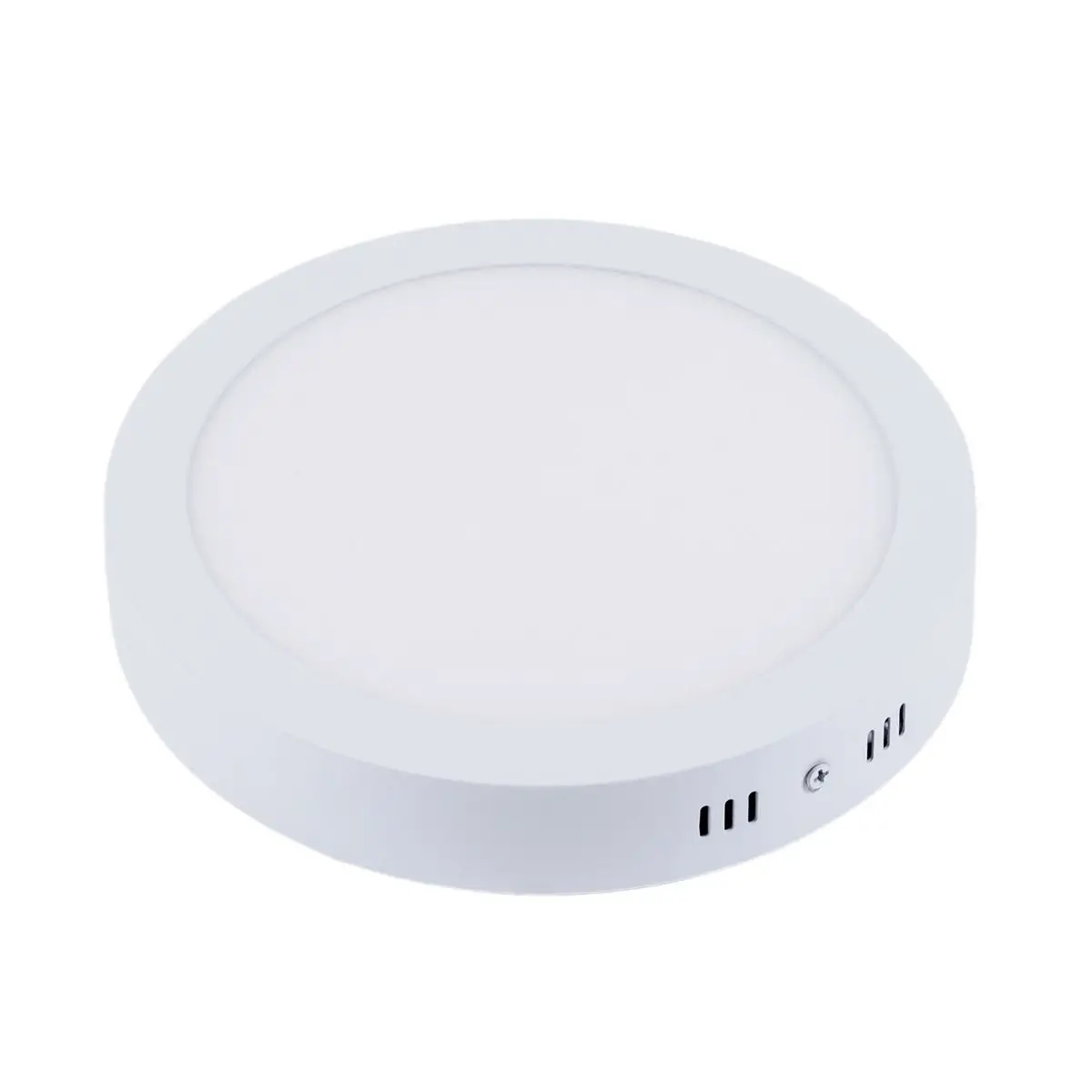 Plafon sufitowy SOLID PMO24NW LED 24W metalowy do salonu okrągły biały