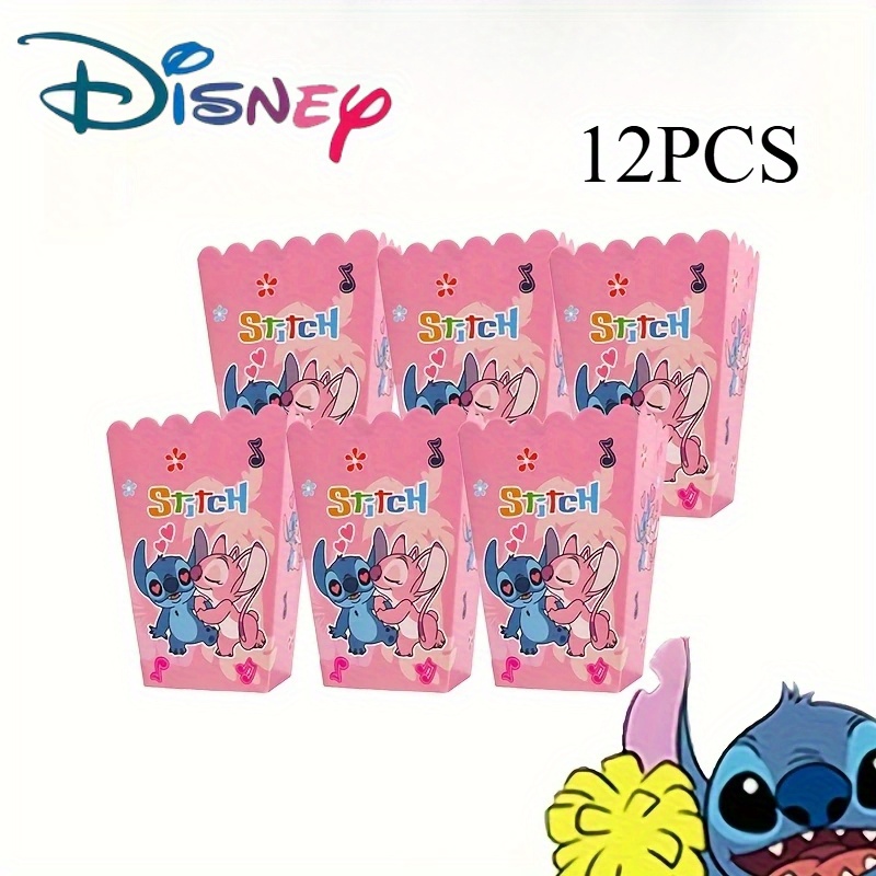 TEMU 12 szt. Pudełka na Prezenty z Motywem Disney Anioła - Kolorowe Papierowe Pudełka z Wizerunkami Postaci, Idealne na Urodziny, Święta i Dekoracje