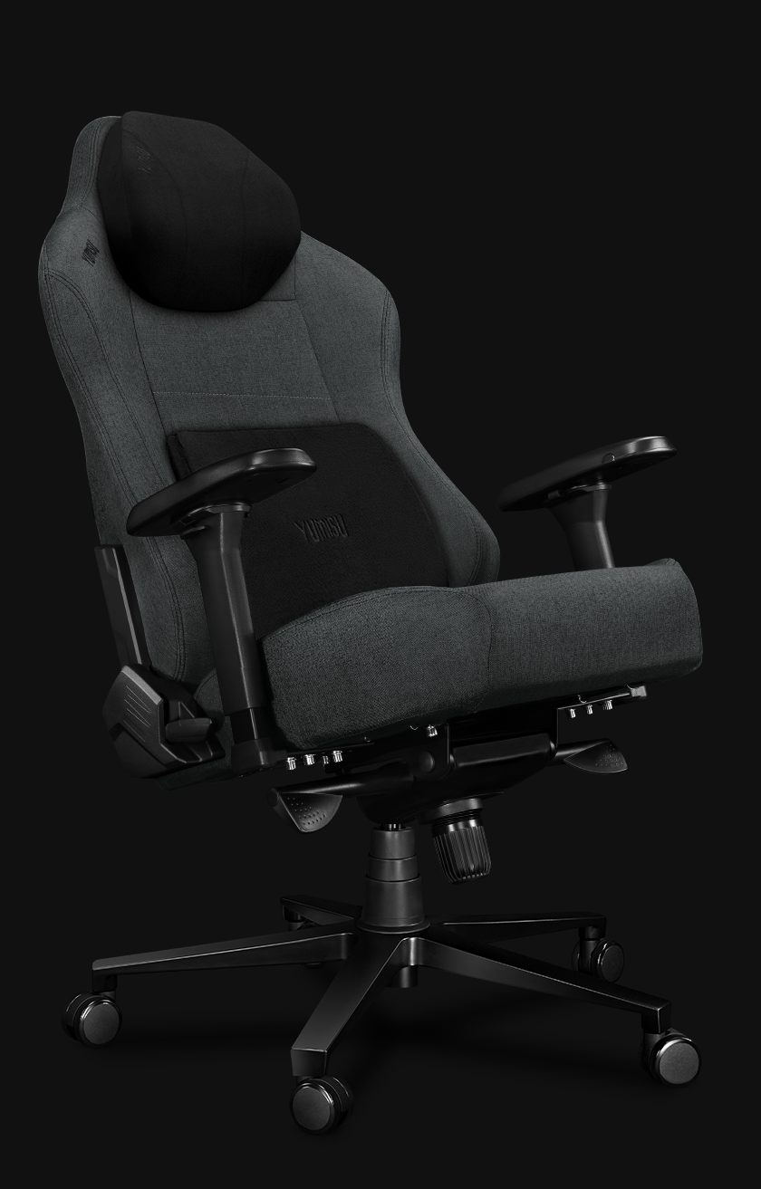 Fotel Biurowy YUMISU 2054 Magnetic Materiał GRAY/BLACK