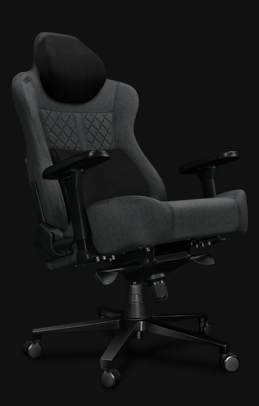 Fotel Biurowy YUMISU 2052 Magnetic Materiał GRAY/BLACK