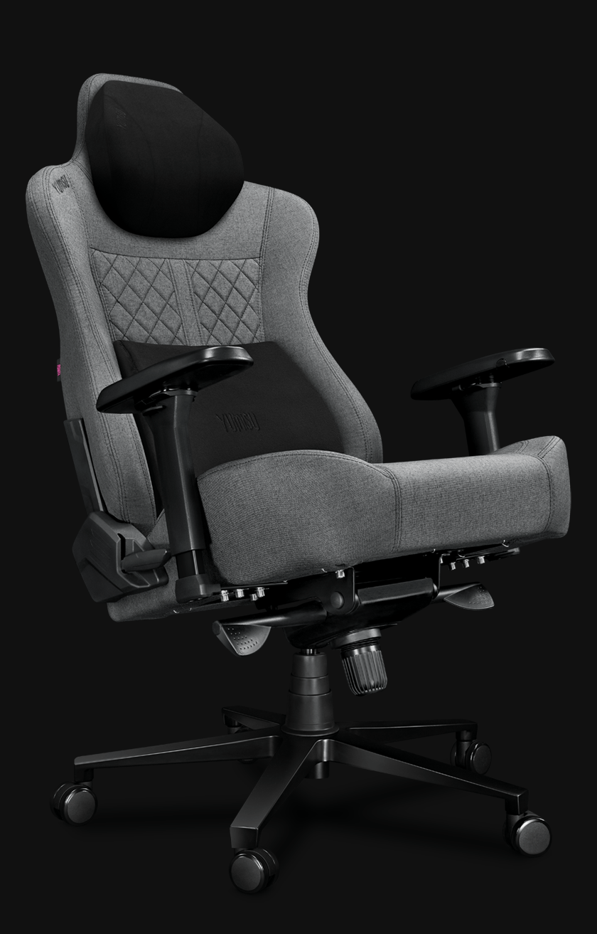 Fotel Biurowy YUMISU 2052 Magnetic Materiał CLOUD/BLACK