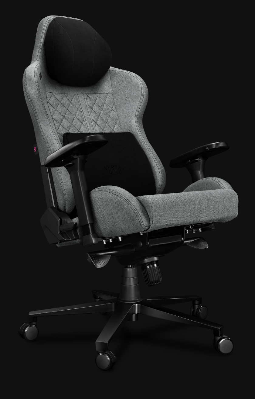 Fotel Biurowy YUMISU 2050 Magnetic Materiał CLOUD/BLACK