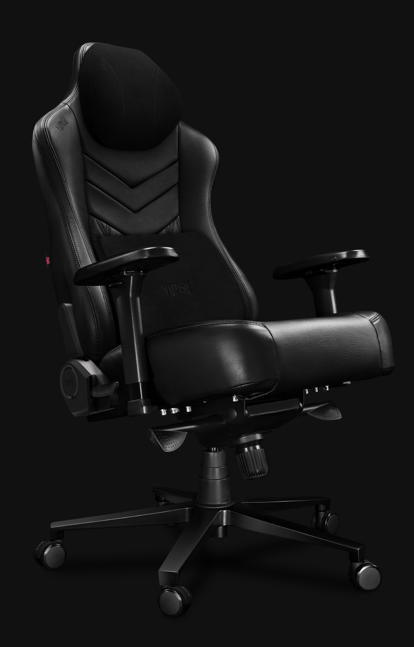 Fotel Biurowy YUMISU 2053 Magnetic Real Leather BLACK