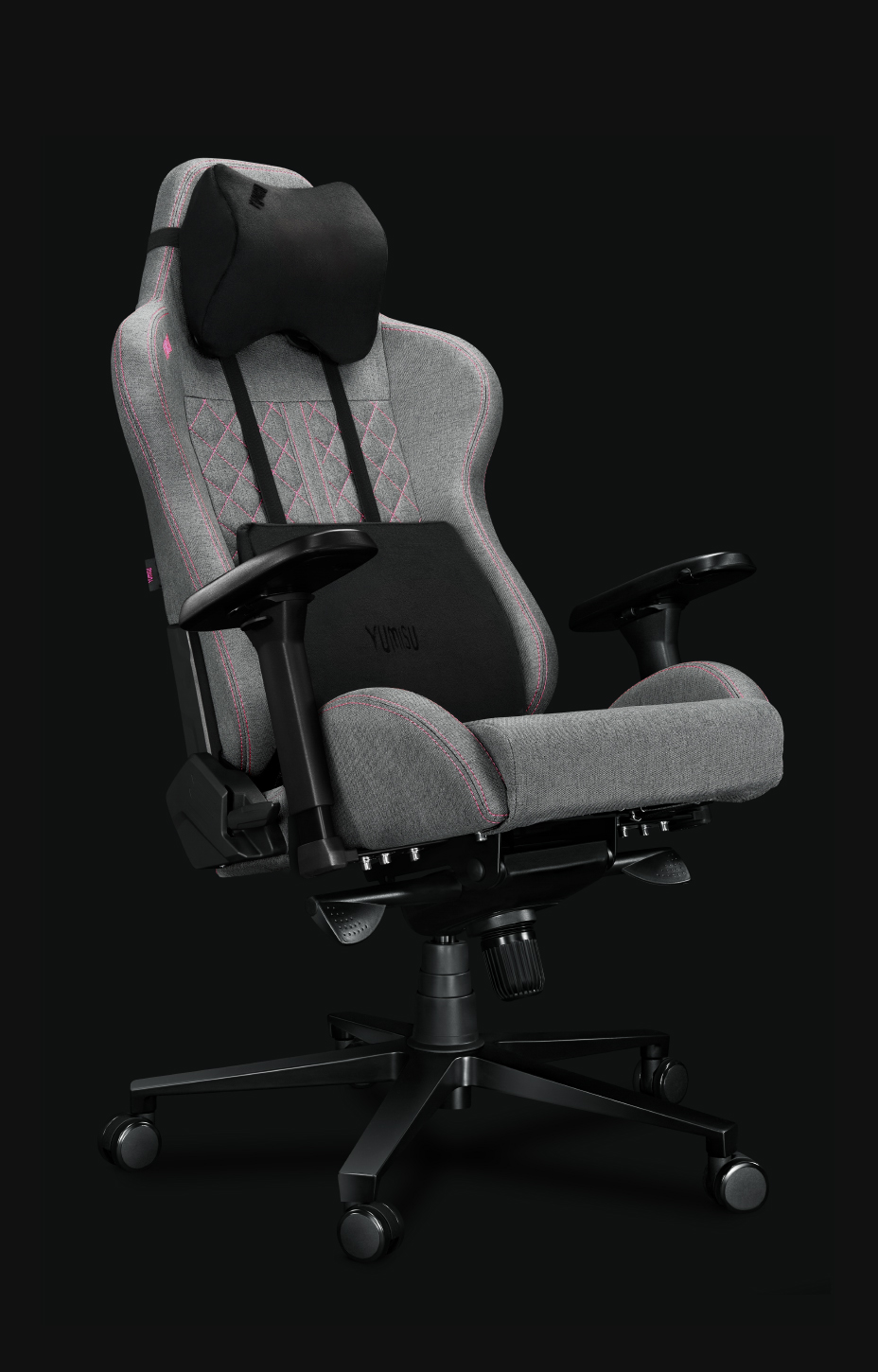 Fotel Biurowy YUMISU 2050 Materiał CLOUD/PINK