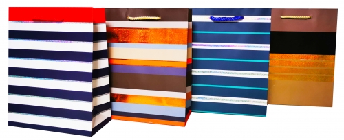 Torebka Lux Extra Jumbo Paski graficzne - artykuł papierniczy