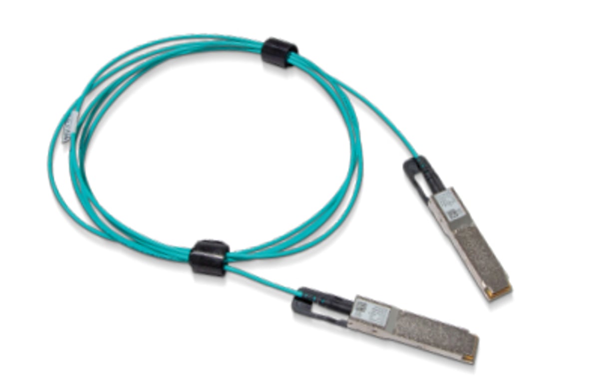 Nvidia MFS1S00-H005V kabel InfiniBand / światłowodowy 5 m QSFP56 Czarny, Niebieski 980-9I45D-00H005
