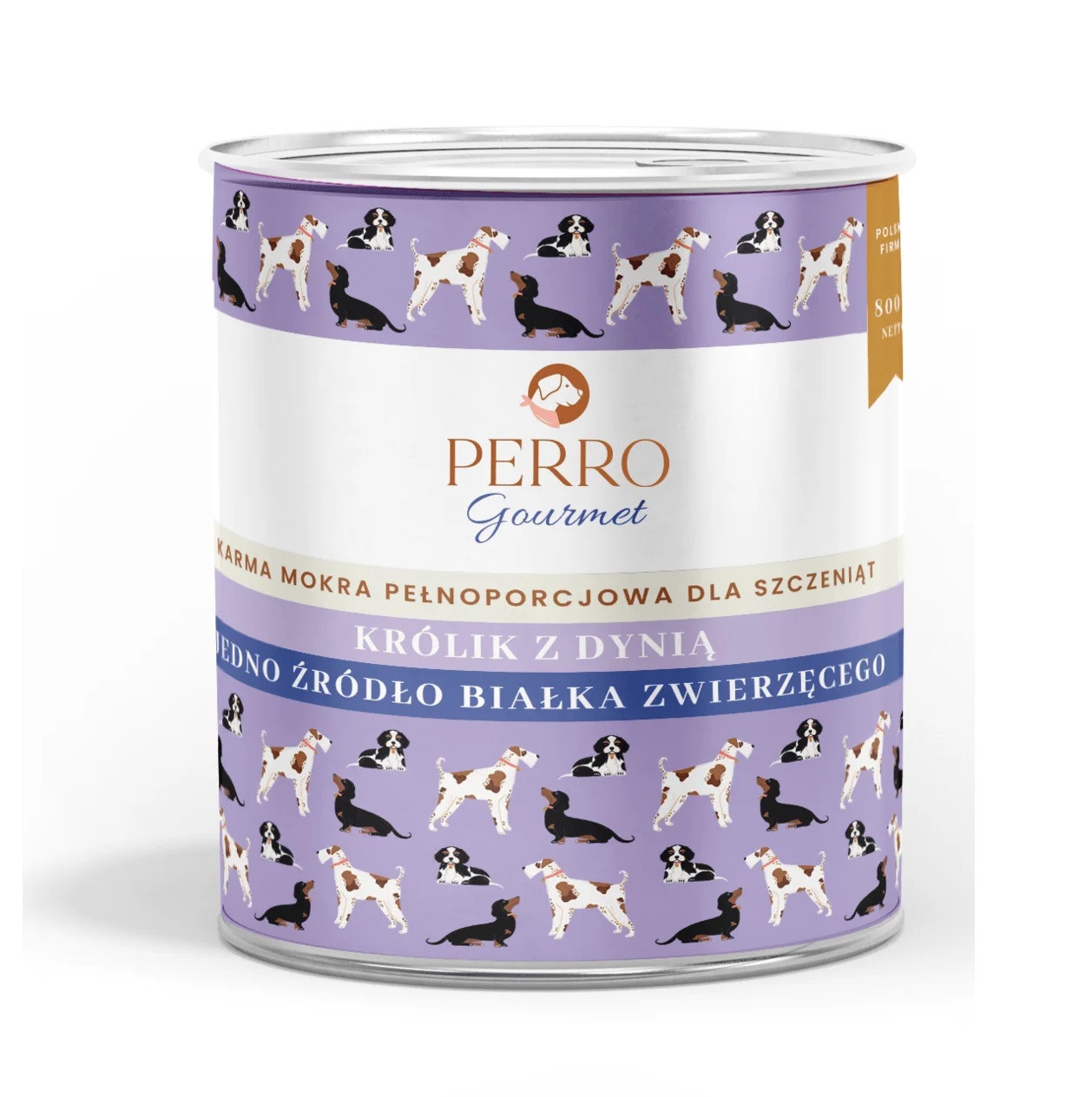 PERRO Junior Królik z dynią - mokra karma dla psa - 800g