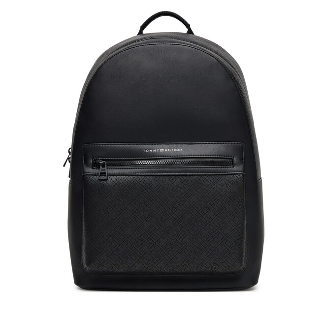 Plecak Tommy Hilfiger Th Monogram Backpack AM0AM13834 Czarny