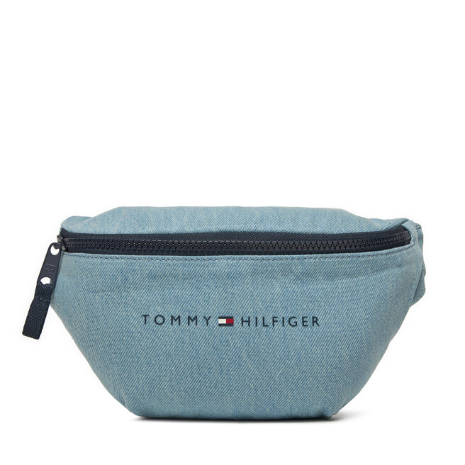 Saszetka nerka Tommy Hilfiger Th Essential Denim Bumbag AU0AU01976 Niebieski