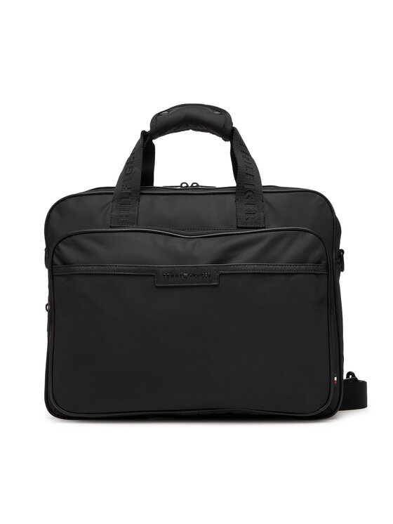 Tommy Hilfiger Torba na laptopa Th Repreve Computer Bag AM0AM13466 Czarny