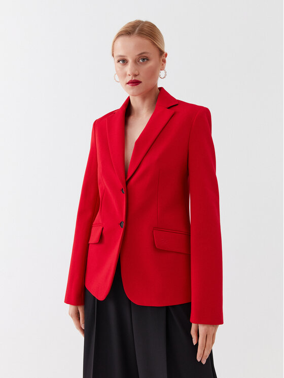 KARL LAGERFELD Marynarka 230W1402 Czerwony Regular Fit
