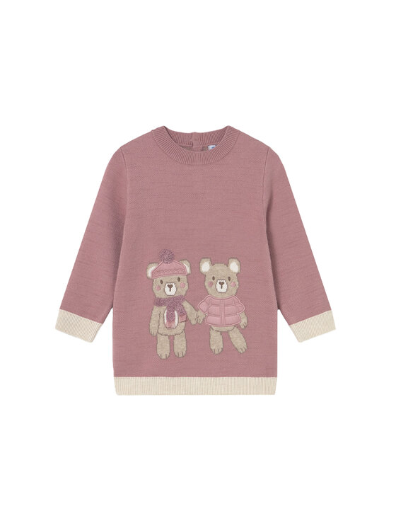 Mayoral Sukienka dzianinowa 2911 Różowy Relaxed Fit