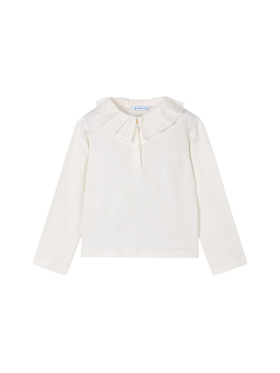 Mayoral Bluzka 131 Biały Regular Fit