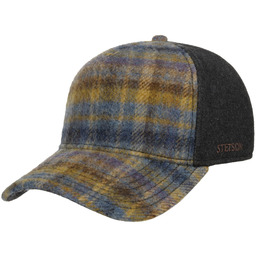 Czapka Trucker Wool Check by Stetson, antracytowy, One Size