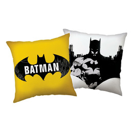 Jerry Fabrics Poduszka dziecięca 40x40 Batman żółta biała JF24