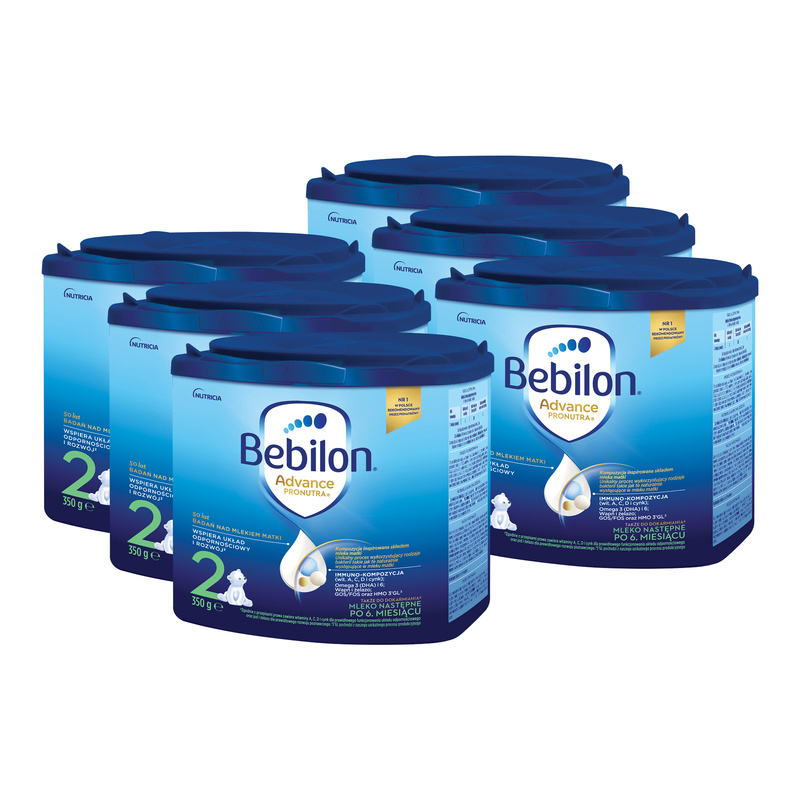 Bebilon 2 Advance Pronutra Mleko następne po 6. miesiącu ZESTAW 6 x 350 g