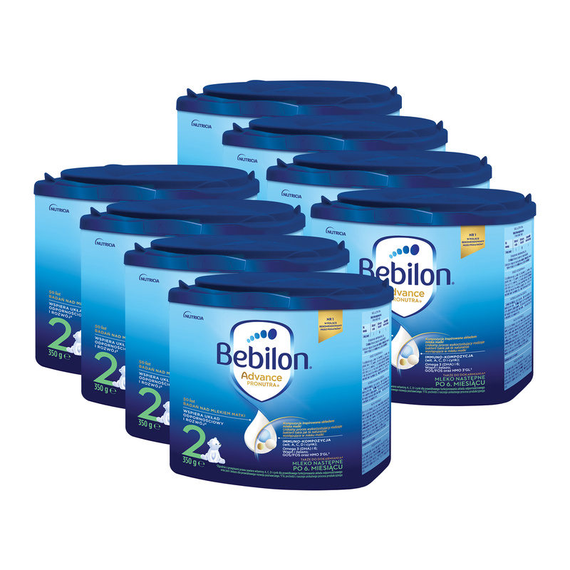 Bebilon 2 Advance Pronutra Mleko następne po 6. miesiącu ZESTAW 8 x 350 g