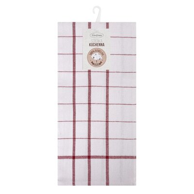 Ściereczka EUROFIRANY Check 463278 50 x 70 cm Biało-czerwony