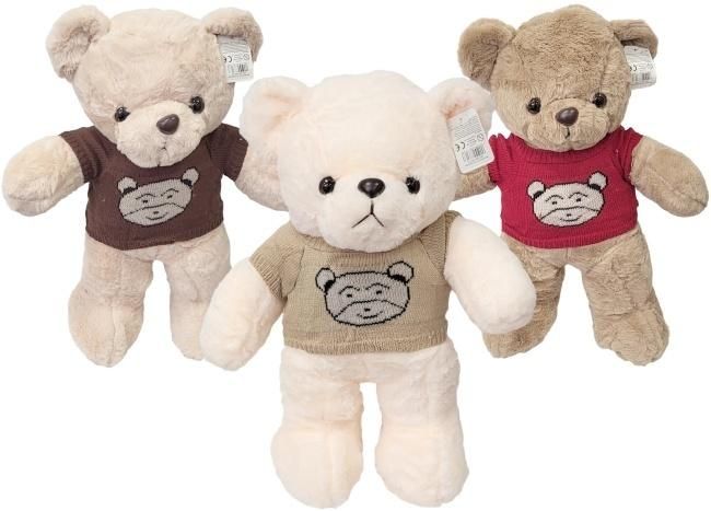 Miś w sweterku 49cm Mix - zabawka