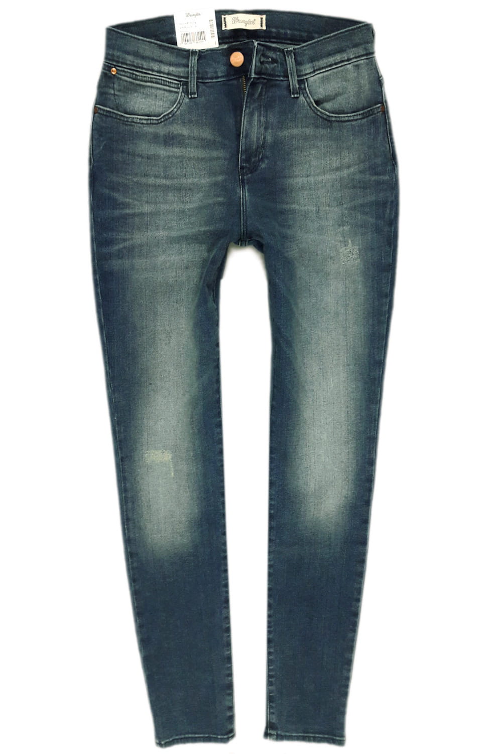 WRANGLER SKINNY HIGH RISE VINTAGE BLUE