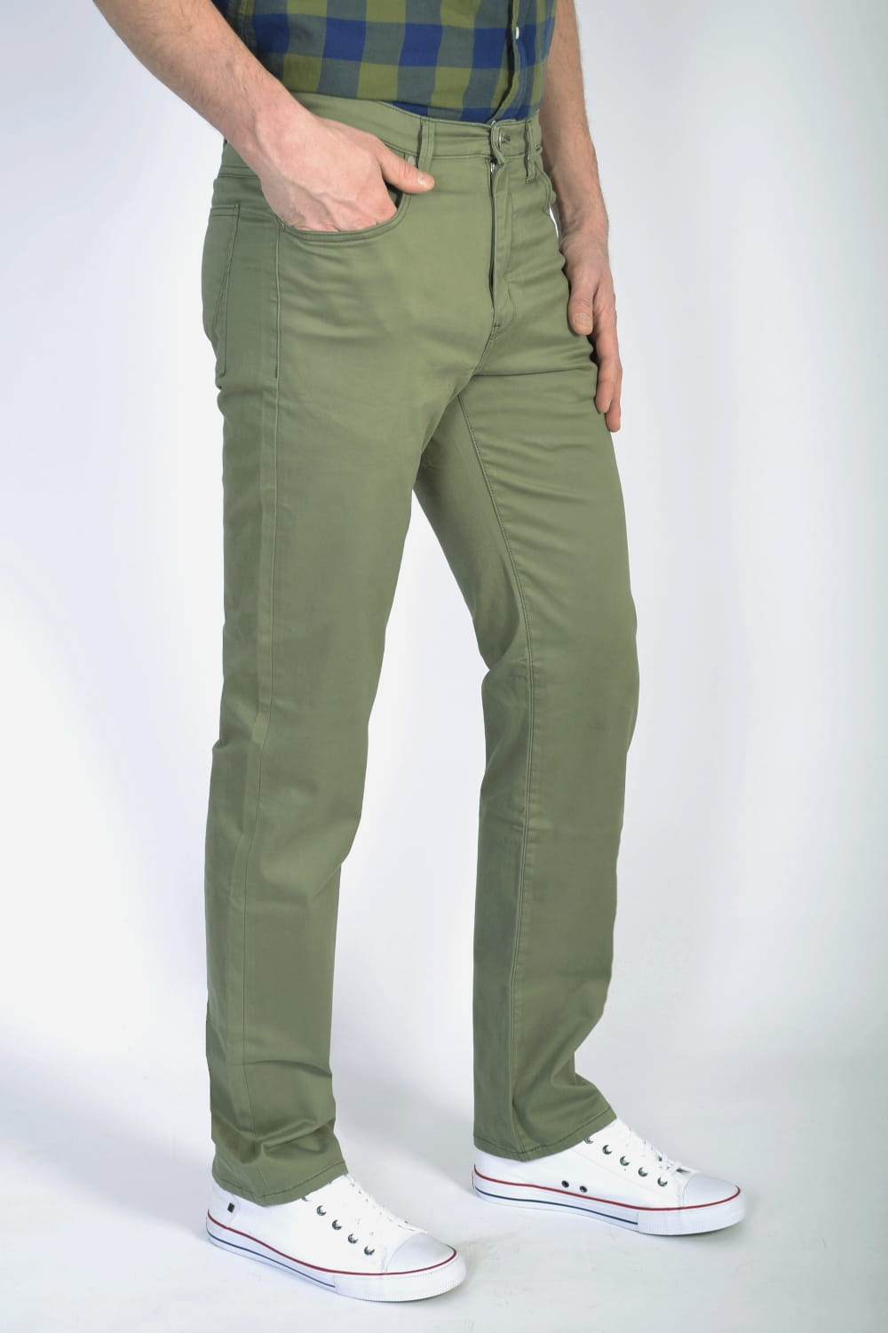 WRANGLER ARIZONA STRETCH DUSTY GREEN