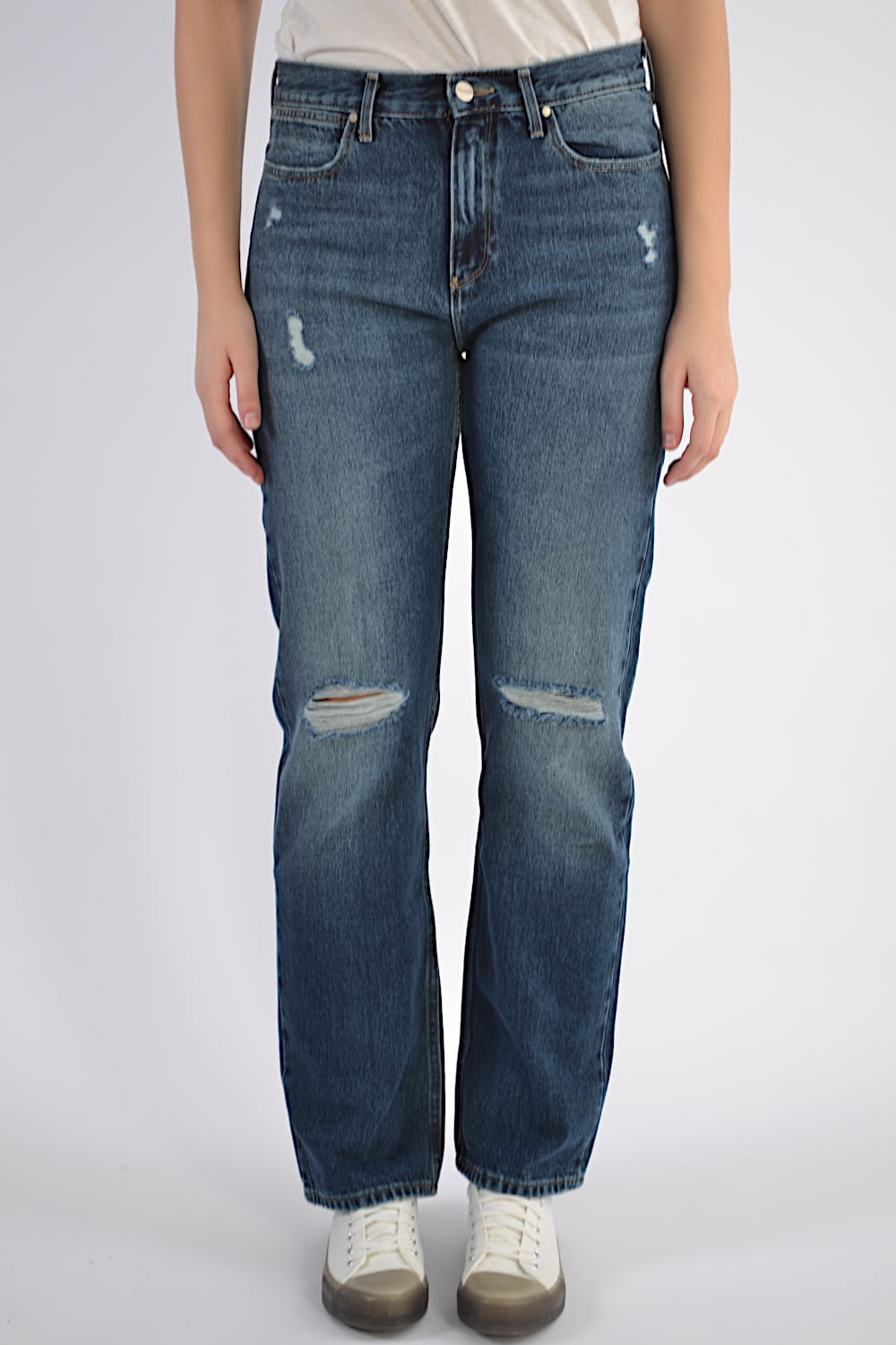 PROSTE JEANSY DAMSKIE WRANGLER RETRO STRAIGHT PAPA CRAZY