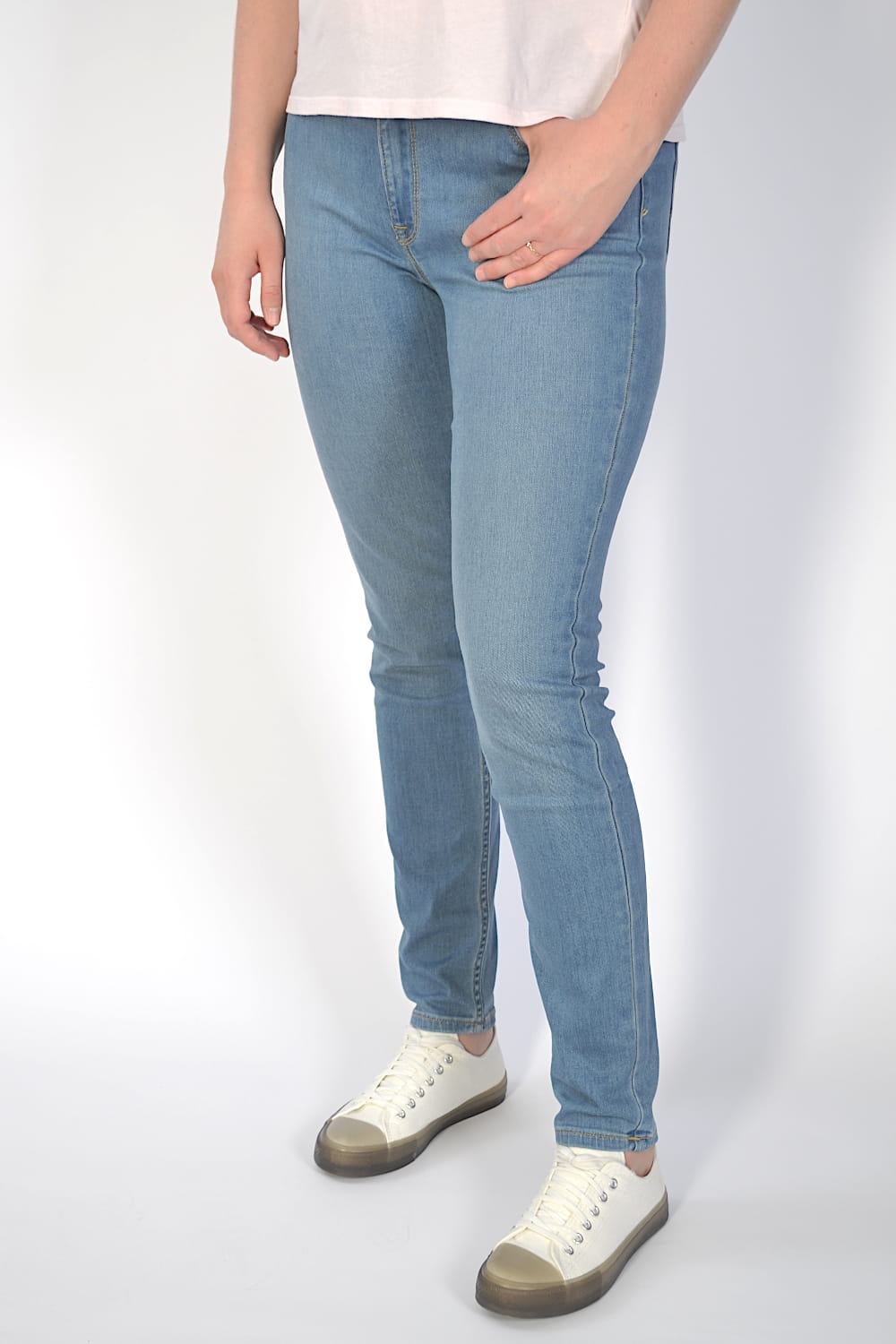 Jeansy damskie Lee Scarlett Skinny Mid Blue