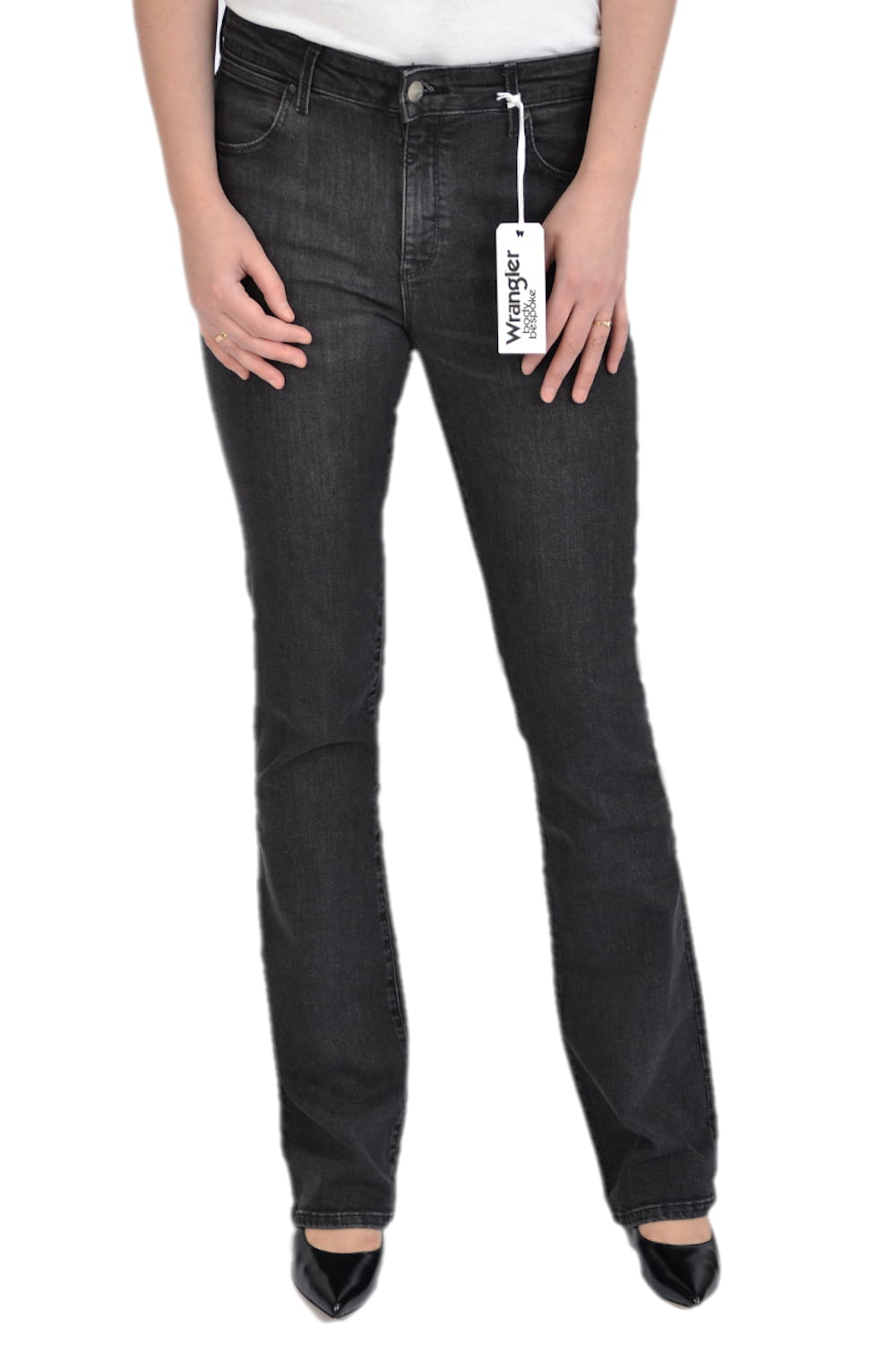 WRANGLER BOOTCUT MIDNIGHT BIRD JEANSY DAMSKIE
