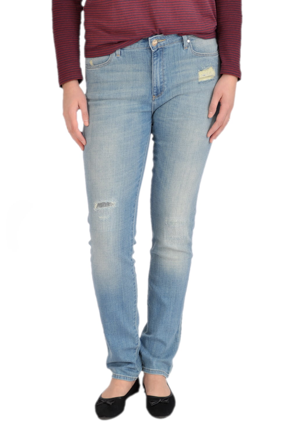 WRANGLER SLIM SUNFADED JEANSY DAMSKIE