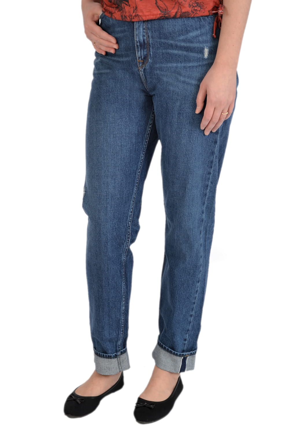 LEE MOM STRAIGHT HIGHT WAIST MID SPODNIE DAMSKIE
