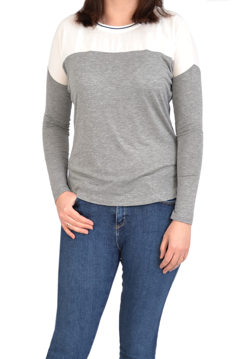 WRANGLER JERSEY WOVEN LS BLUZKA DAMSKA