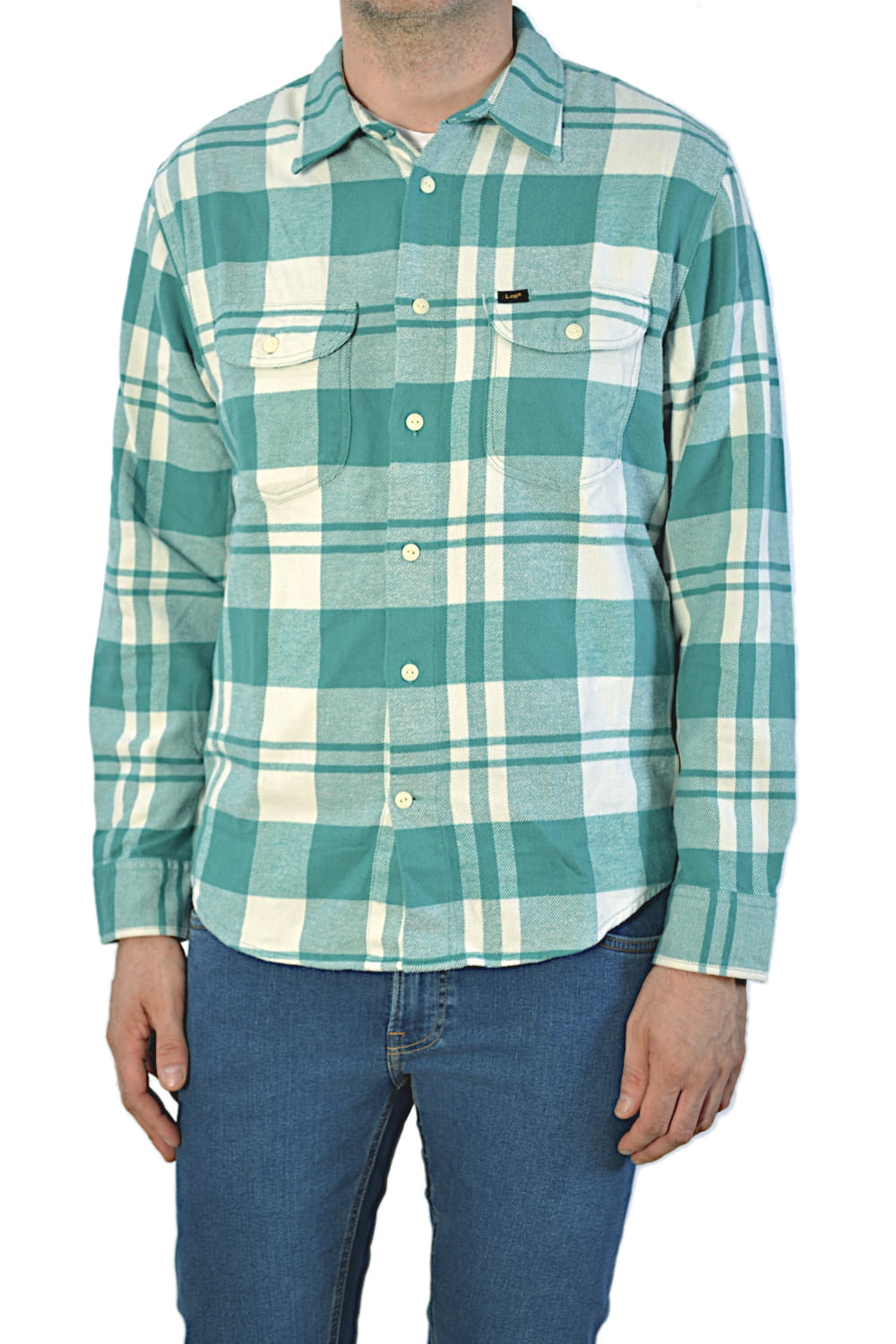 LEE WORKER SHIRT MONACO RELAXED FIT KOSZULA MĘSKA FLANELOWA