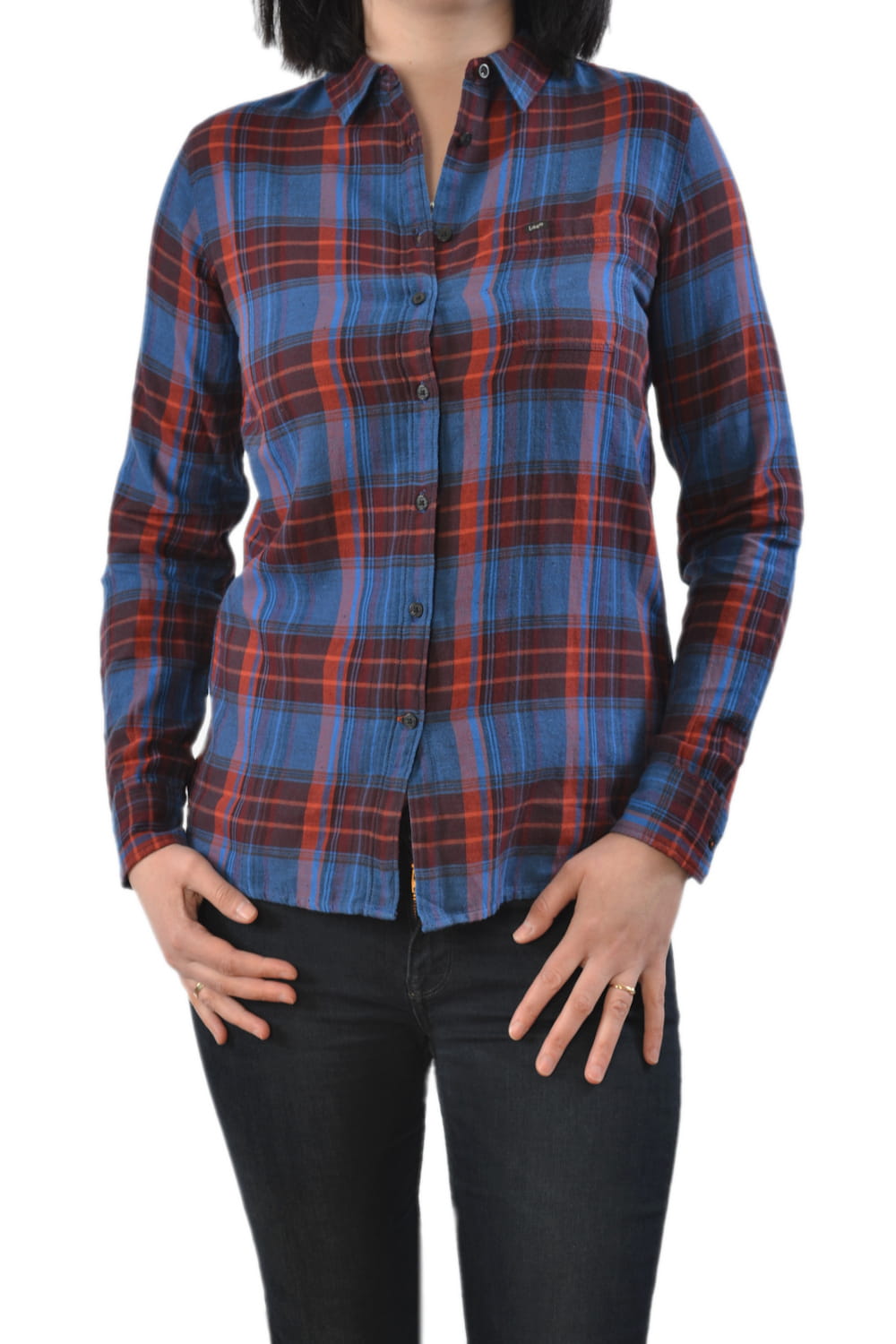 LEE ONE POCKET SHIRT RUST KOSZULA